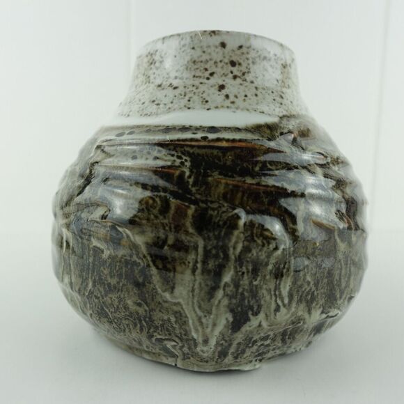 Studio Pottery Heavy Vase with Artist Marking - Picture 3 of 6
